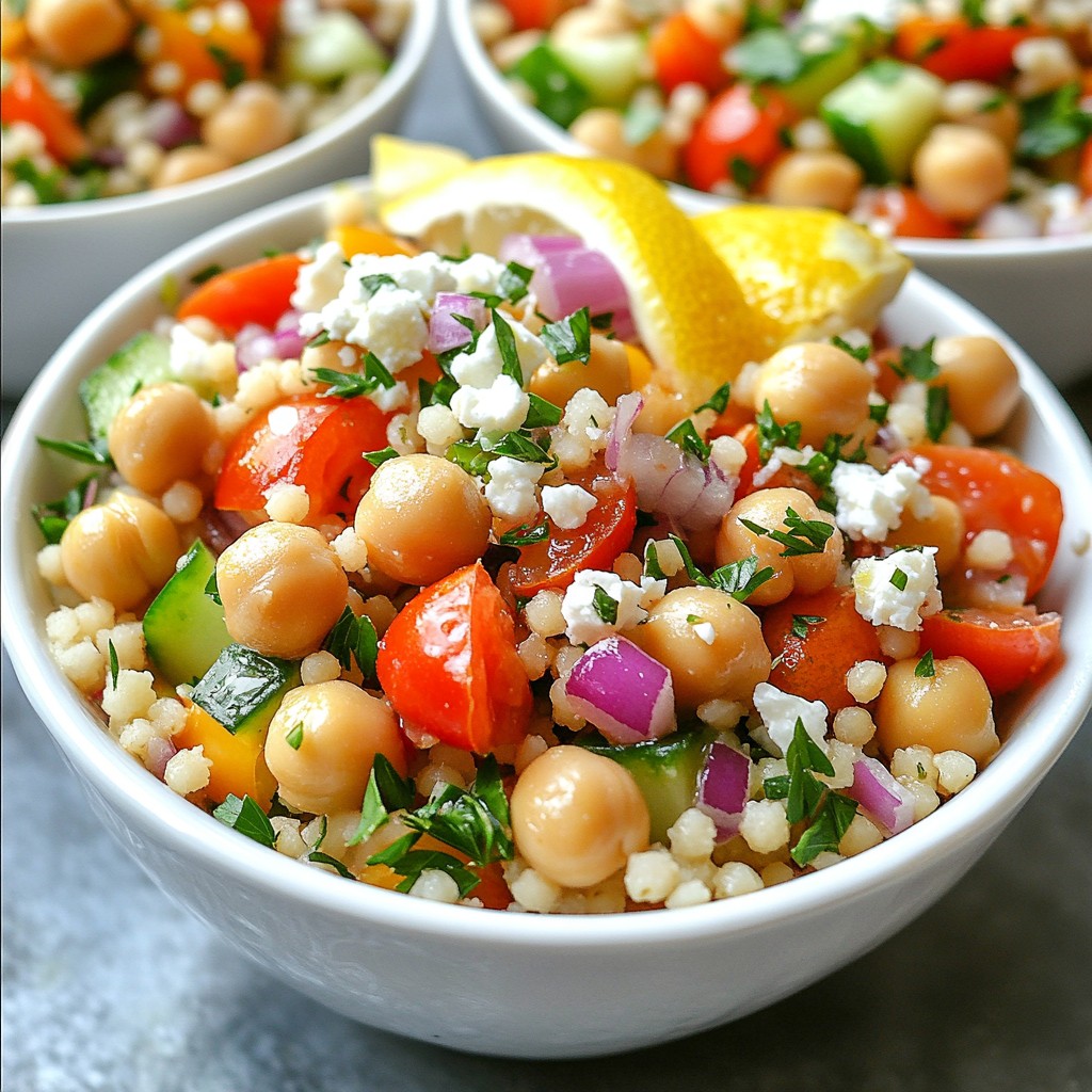 Mediterranean Chickpea Couscous Bowls Flavor Burst