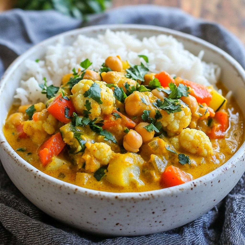 Hearty Family Meal Chickpea and Vegetable Curry Recipe
