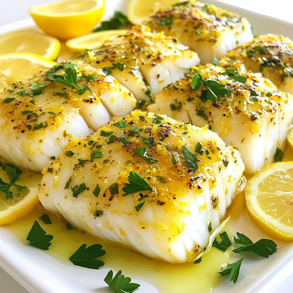 Lemon Herb Baked Cod Flaky and Flavorful Delight
