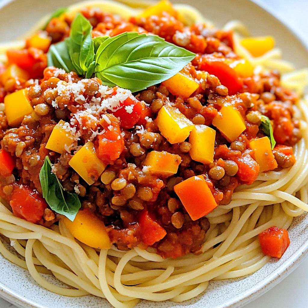 Vegan Lentil Bolognese Flavorful and Easy Recipe