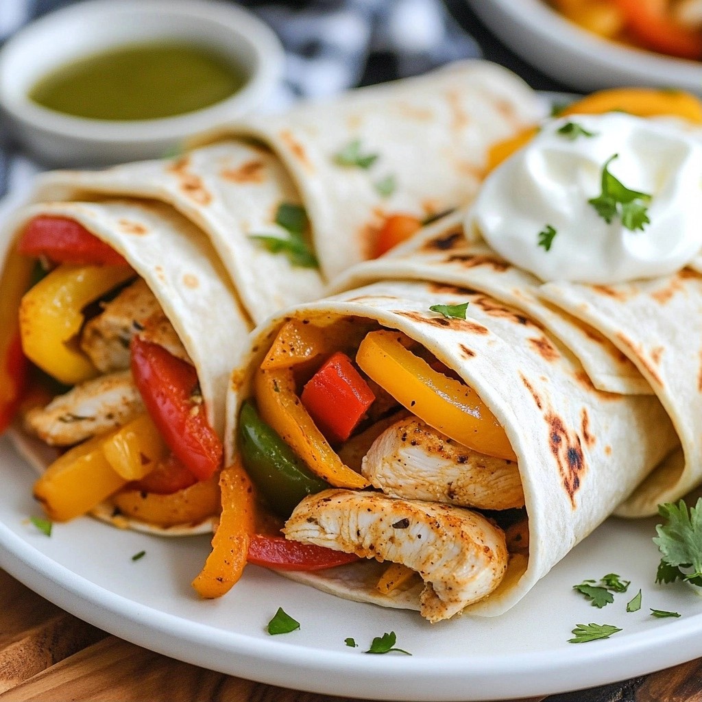 Savory Kid-Friendly Chicken Fajita Wraps Delight