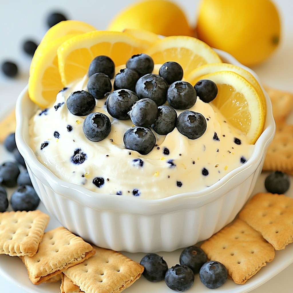 Lemon Blueberry Cheesecake Dip Delightful and Easy