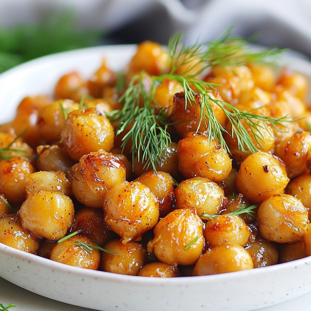 Dill Pickle Roasted Chickpeas Tasty Snack Option