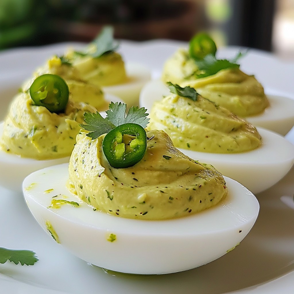 Avocado Lime Deviled Eggs Flavorful and Simple Treat