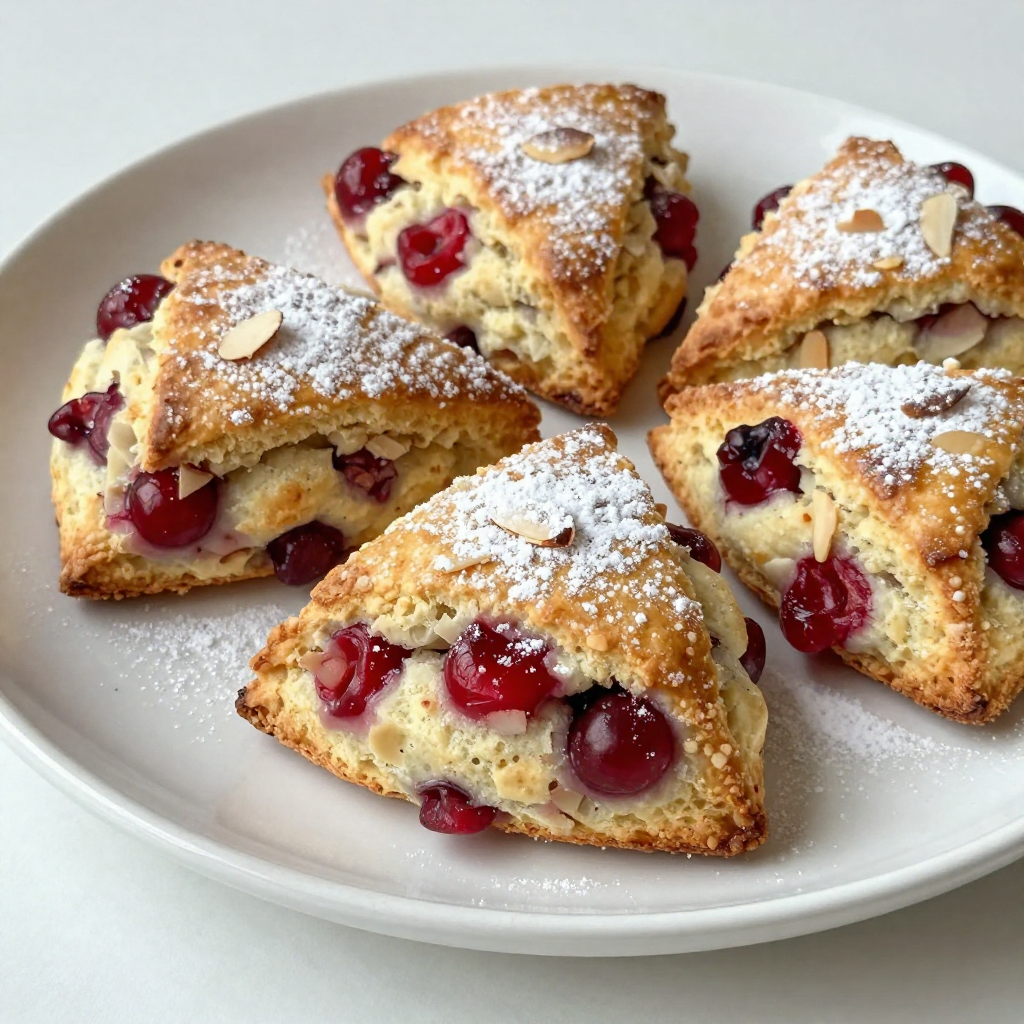 Cherry Almond Scones Irresistible and Easy Recipe