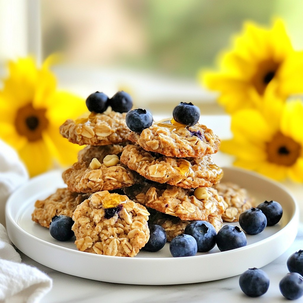 Blueberry Oatmeal Breakfast Cookies Simple and Tasty