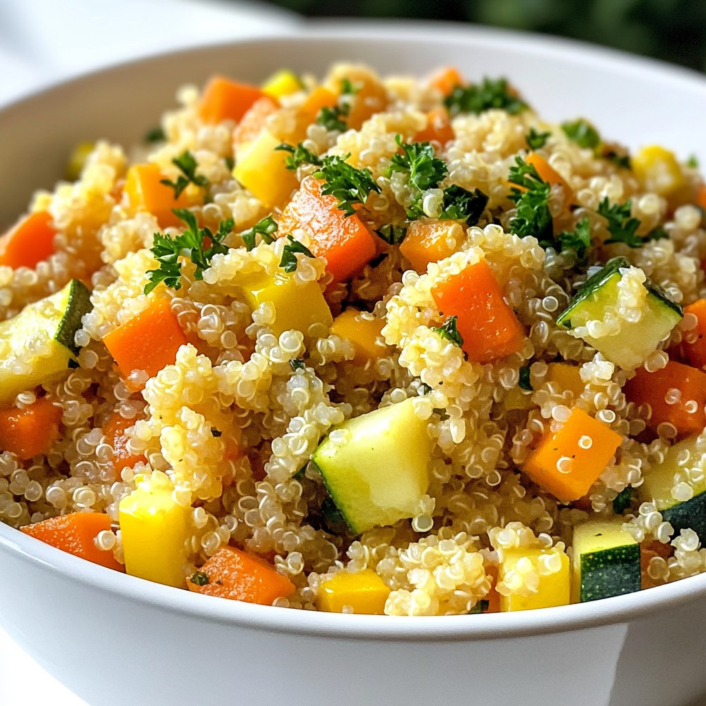 Easy family meal Veggie Quinoa Pilaf Delightful Dish