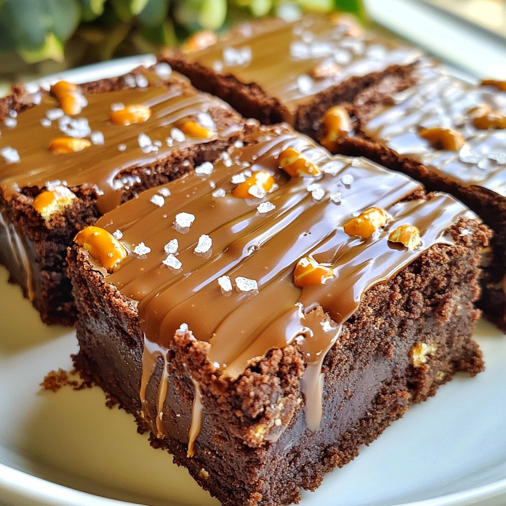 Salted Caramel Pretzel Brownies Irresistible Treat