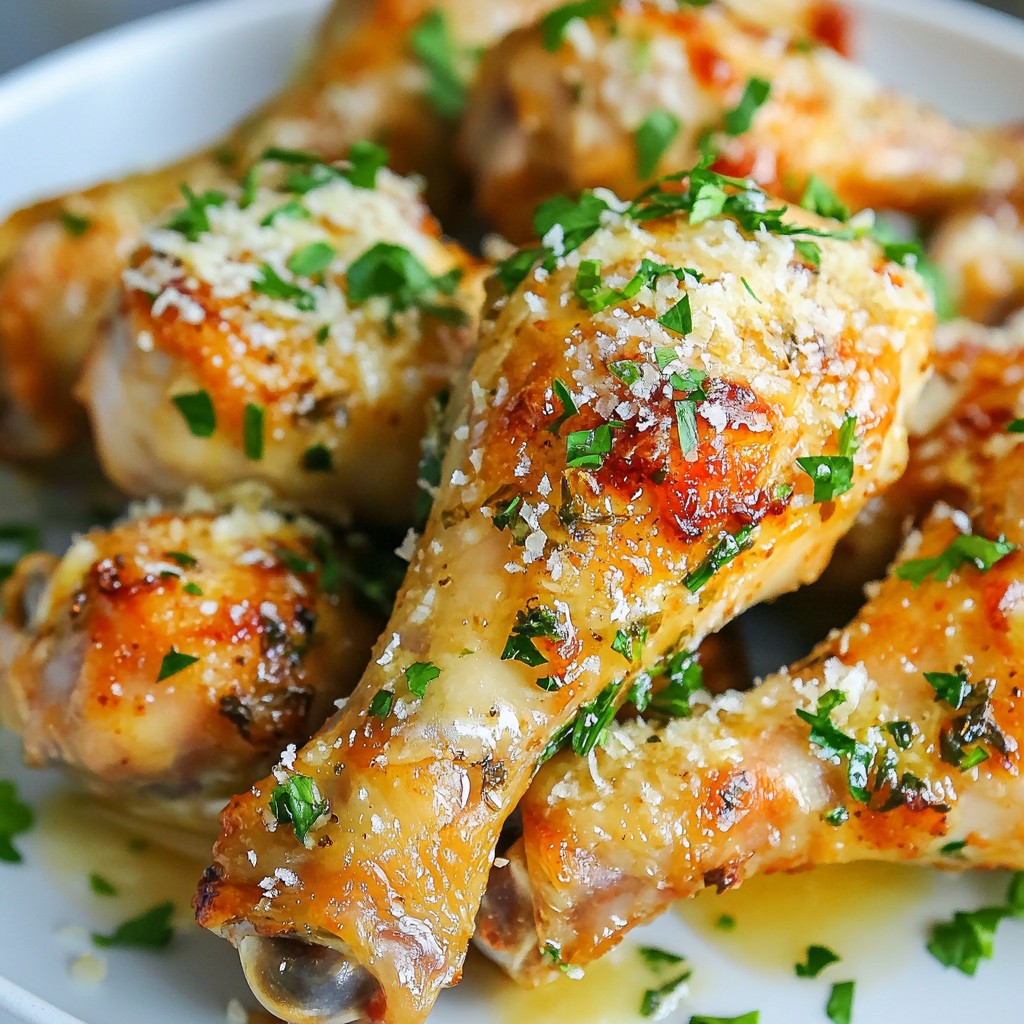 Savory Garlic Parmesan Chicken Drumsticks Recipe