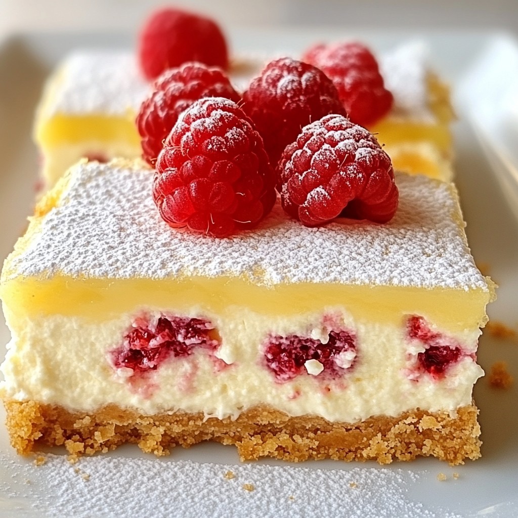 Lemon Raspberry Cheesecake Bars Simple and Delicious