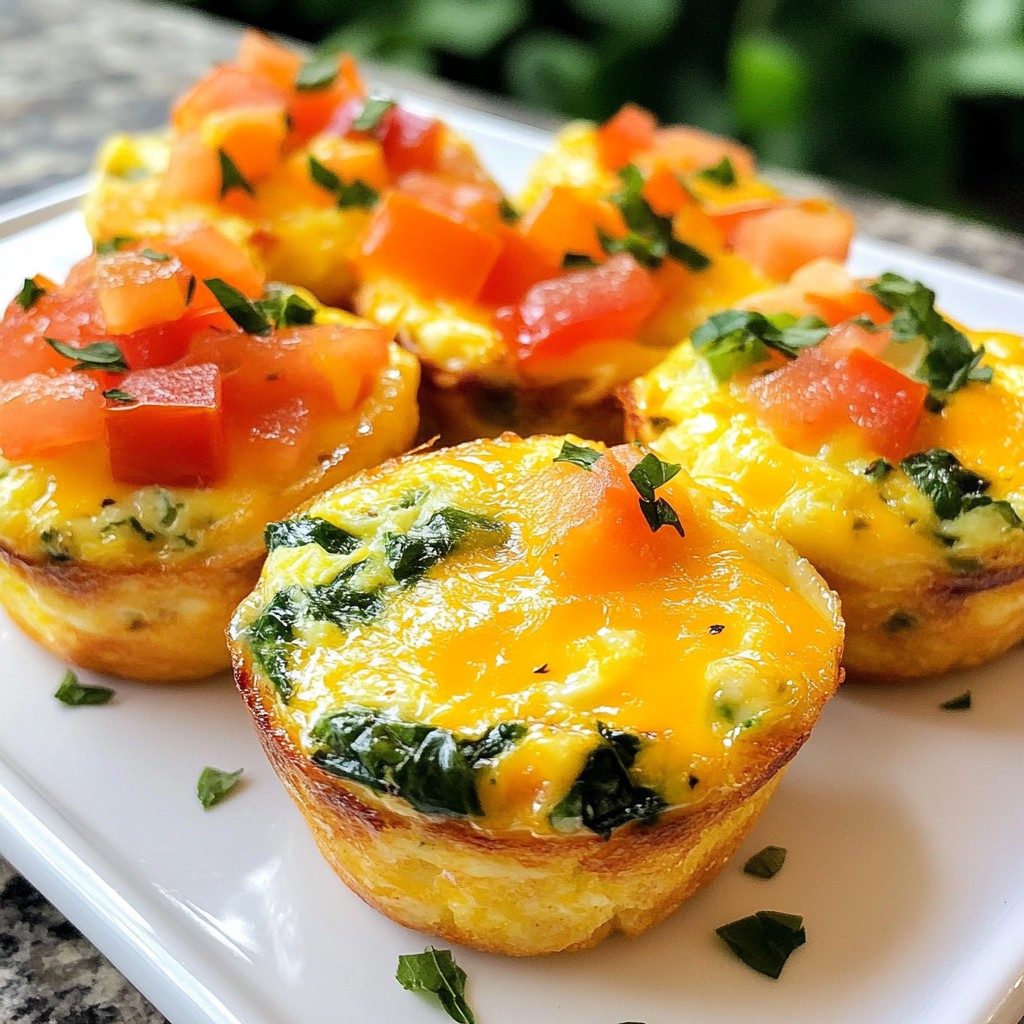 Cheesy Kids Mini Egg Muffins Quick and Easy Recipe