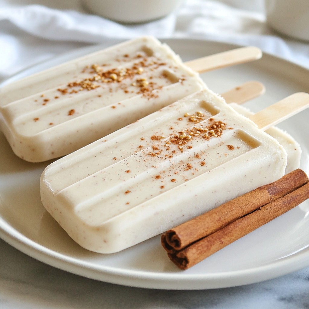 Creamy Horchata Popsicles Refreshing and Fun Treat