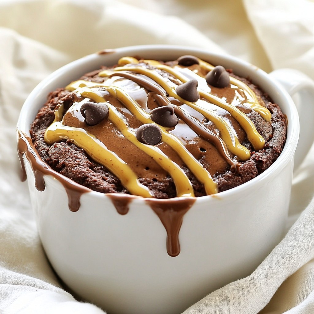 Chocolate Peanut Butter Mug Cake Delightful Treat
