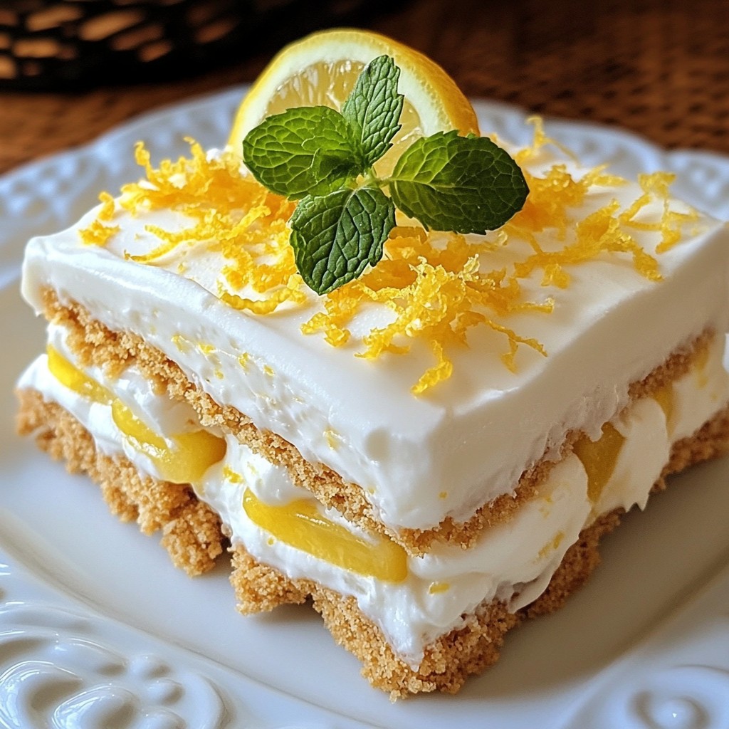No-Bake Lemon Icebox Cake Easy Chilled Delight