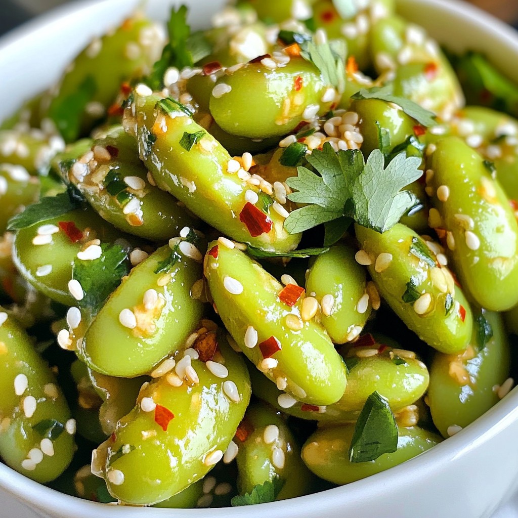 Spicy Garlic Edamame Tasty and Easy Snack Recipe
