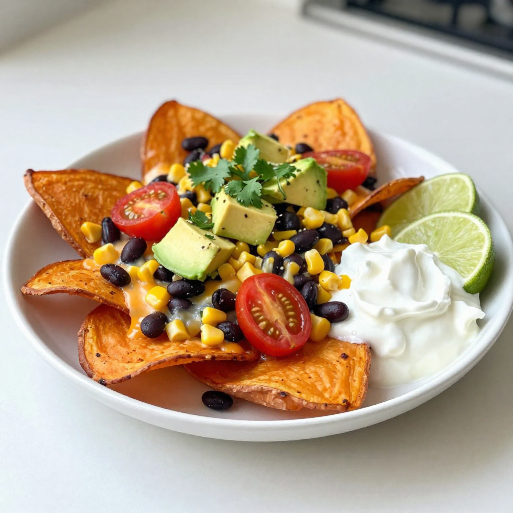 Loaded Sweet Potato Nachos Flavorful and Easy Recipe