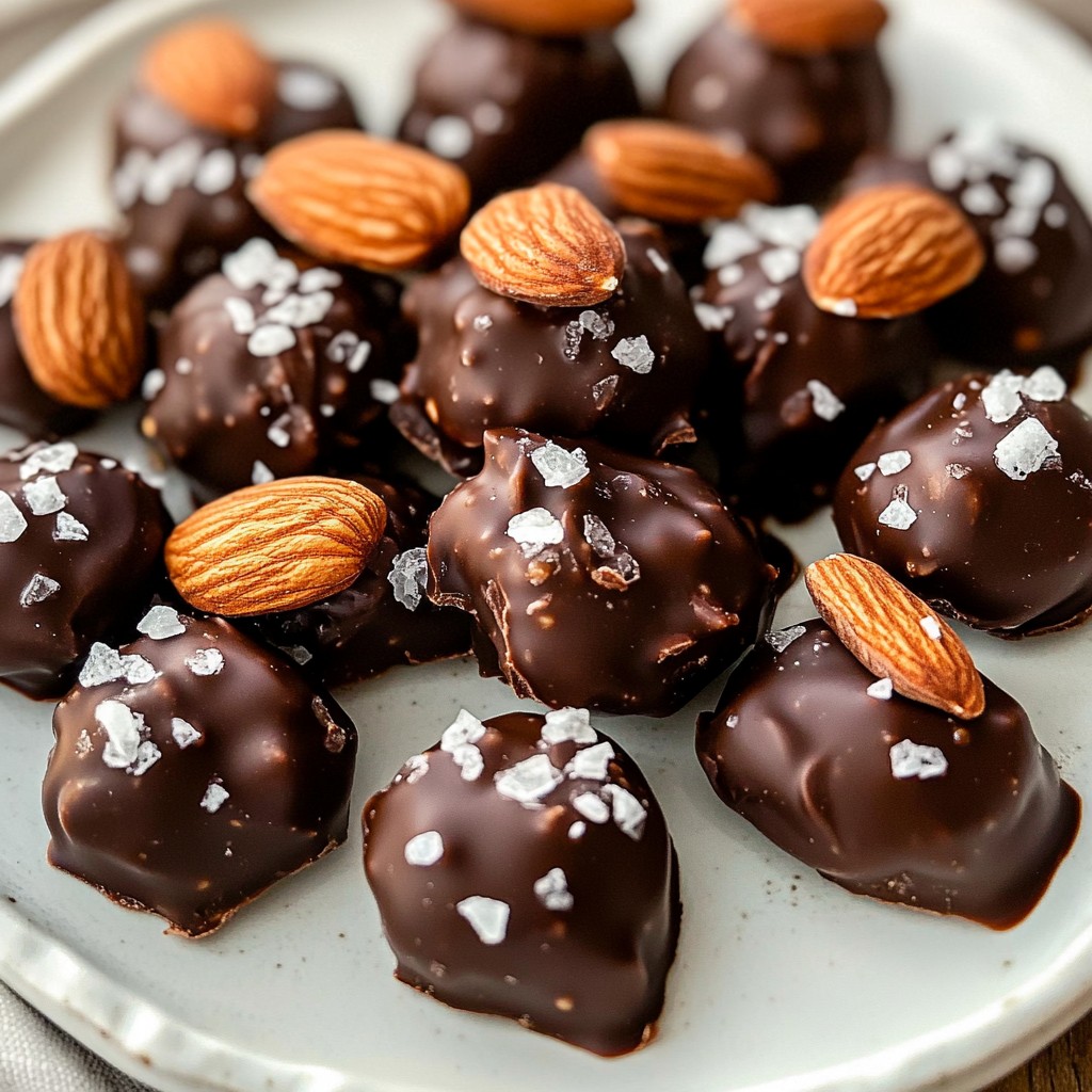Dark Chocolate Almond Clusters Delightful Treat Recipe