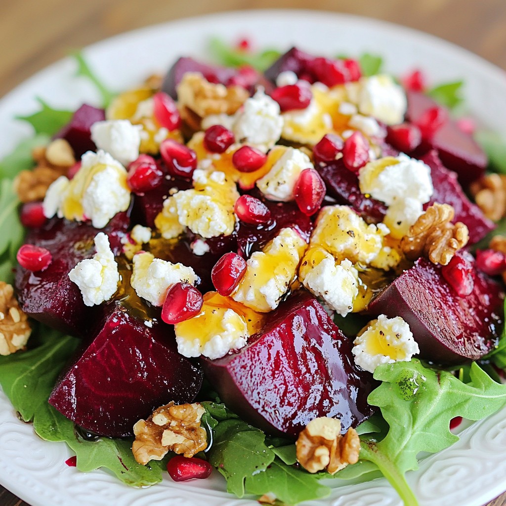 Roasted Beet Goat Cheese Salad Fresh and Flavorful Dish