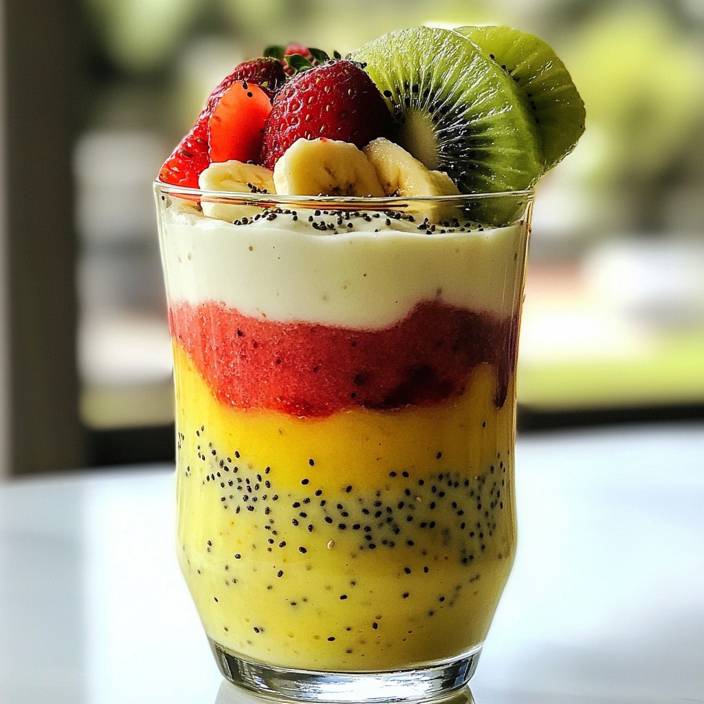 Strawberry Kiwi Smoothie Refreshing and Nutritious Drink