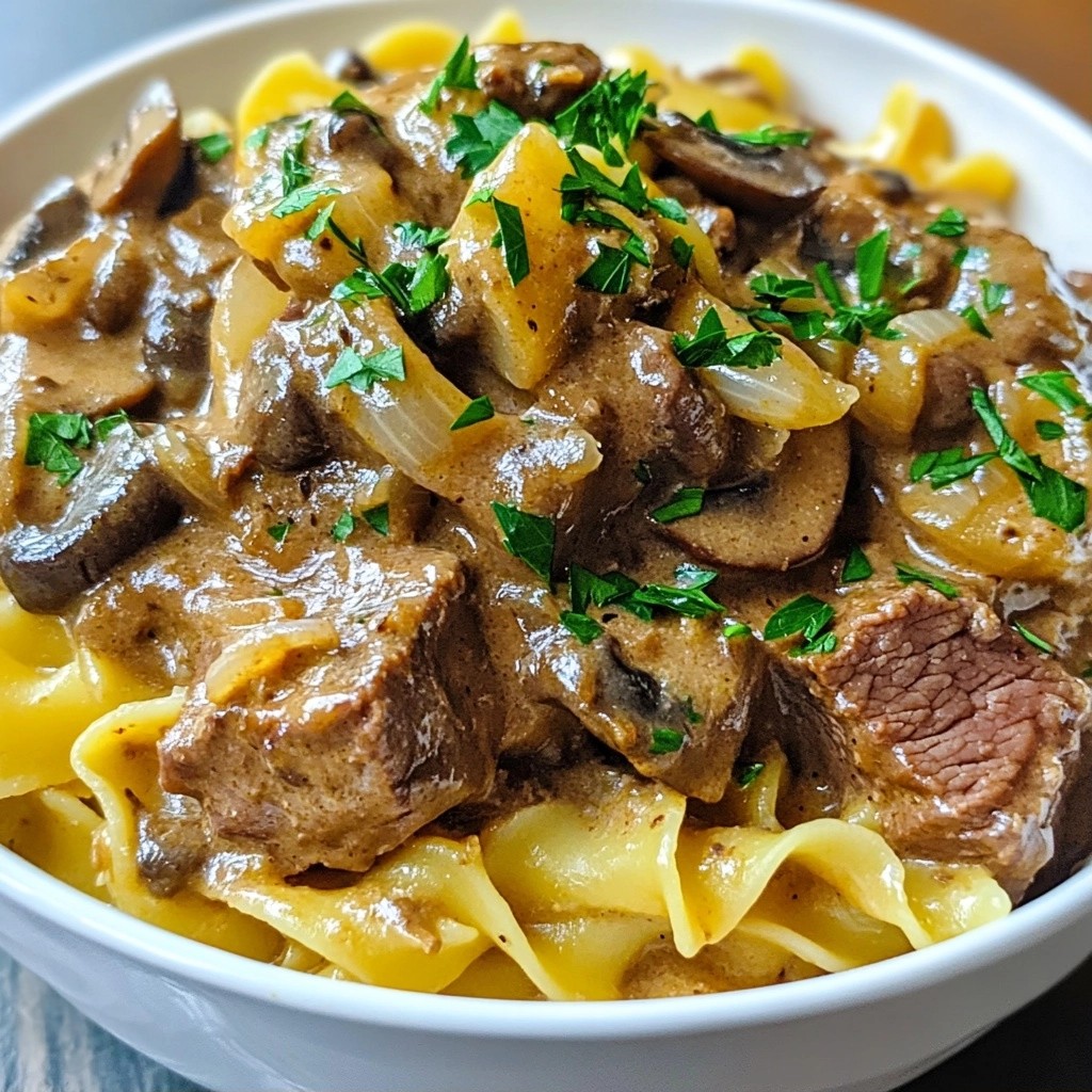 Hearty Family Meal Beef Stroganoff Made Easy
