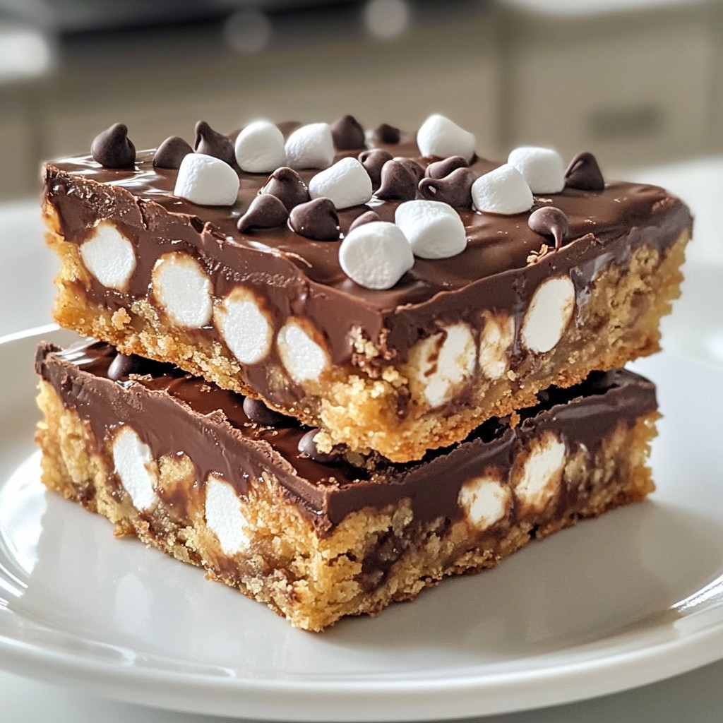 Chocolate Chip S’mores Bars Easy and Tasty Recipe