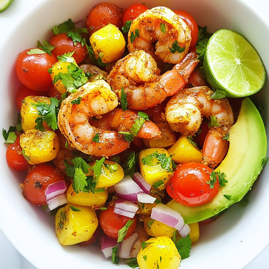 Cajun Shrimp Avocado Salad Refreshing and Flavorful Dish