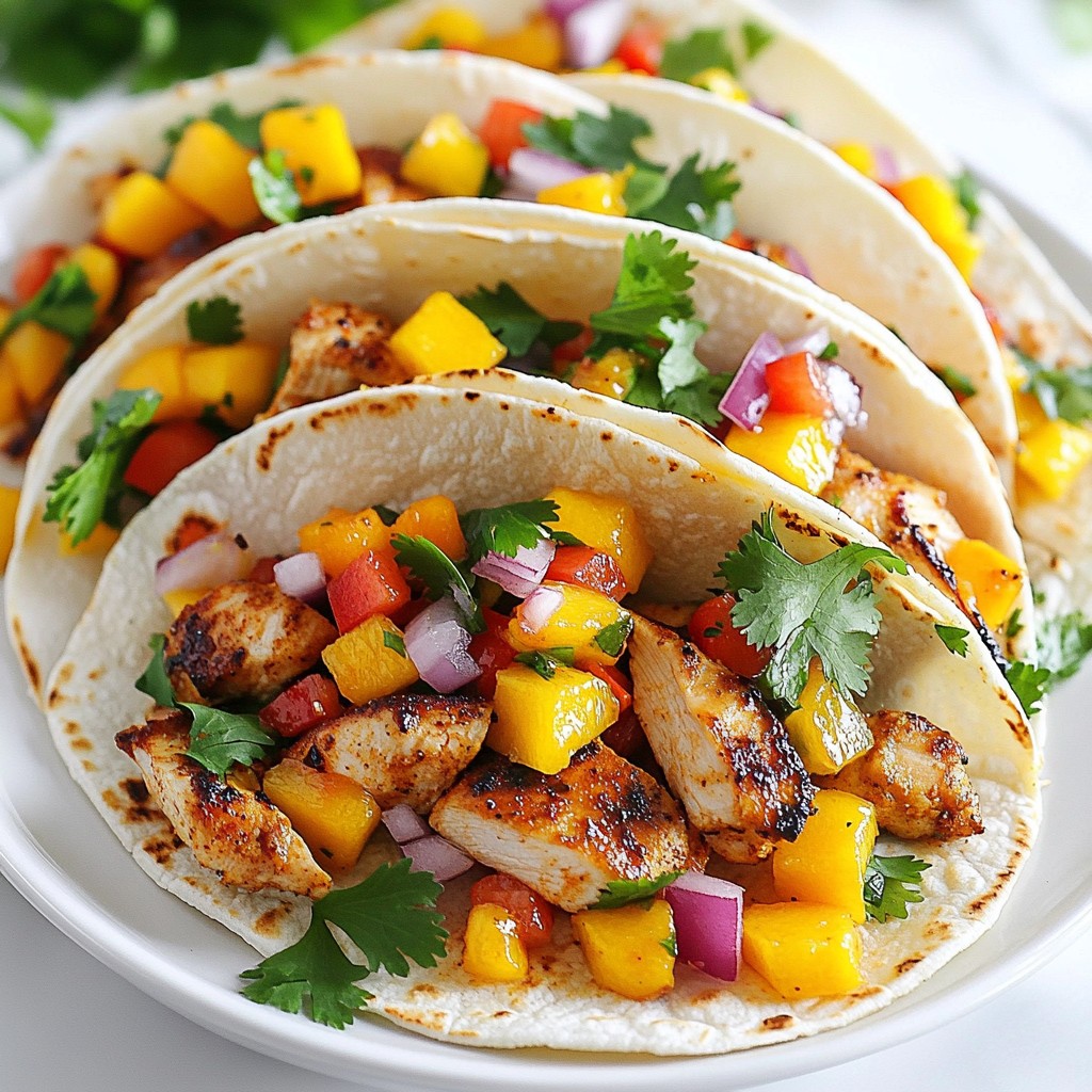 Spicy Mango Chicken Tacos Flavorful and Easy Recipe