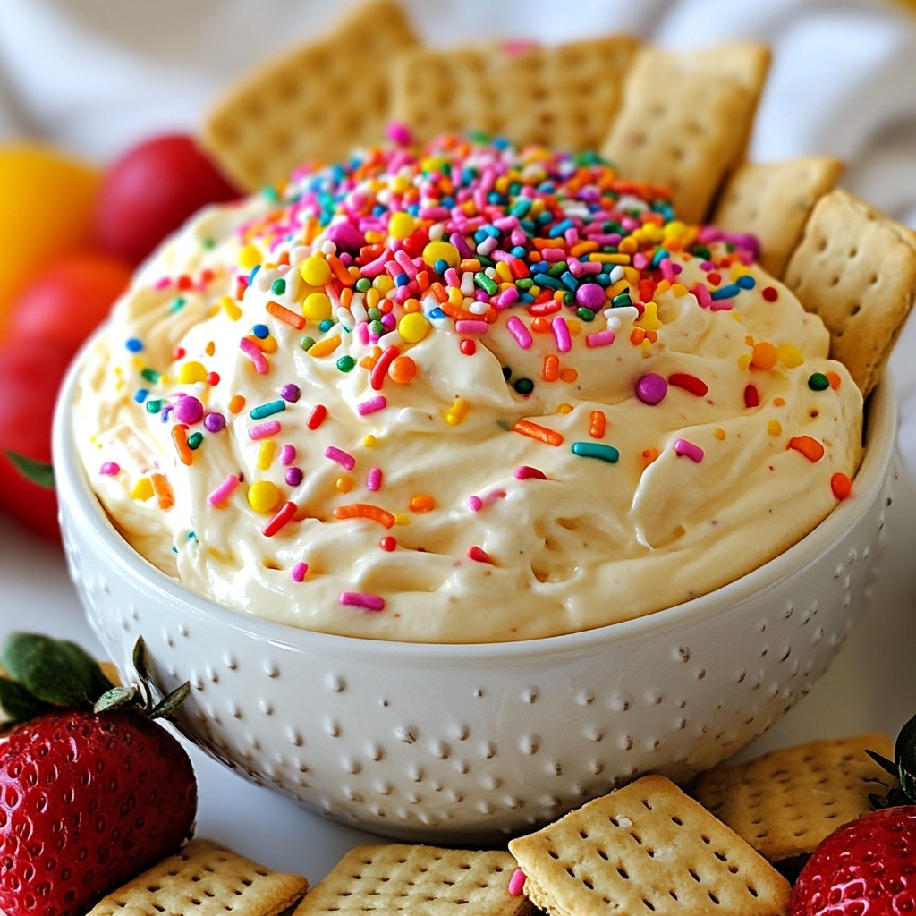 Funfetti Cake Batter Dip Simple and Joyful Dessert