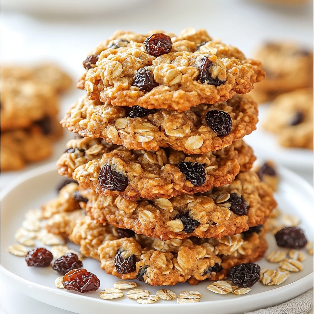 Oatmeal Raisin Breakfast Cookies Healthy and Tasty