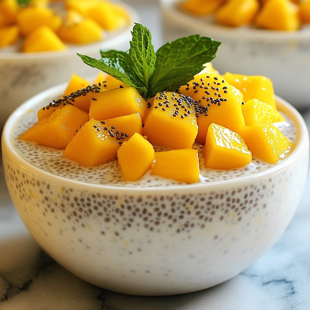Mango Coconut Chia Pudding Simple and Fresh Treat