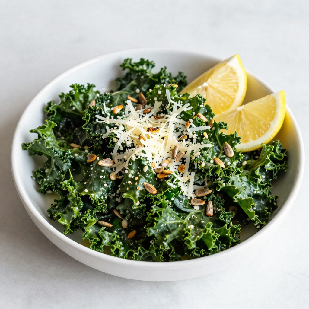 Garlic Lemon Kale Salad Fresh and Healthy Delight