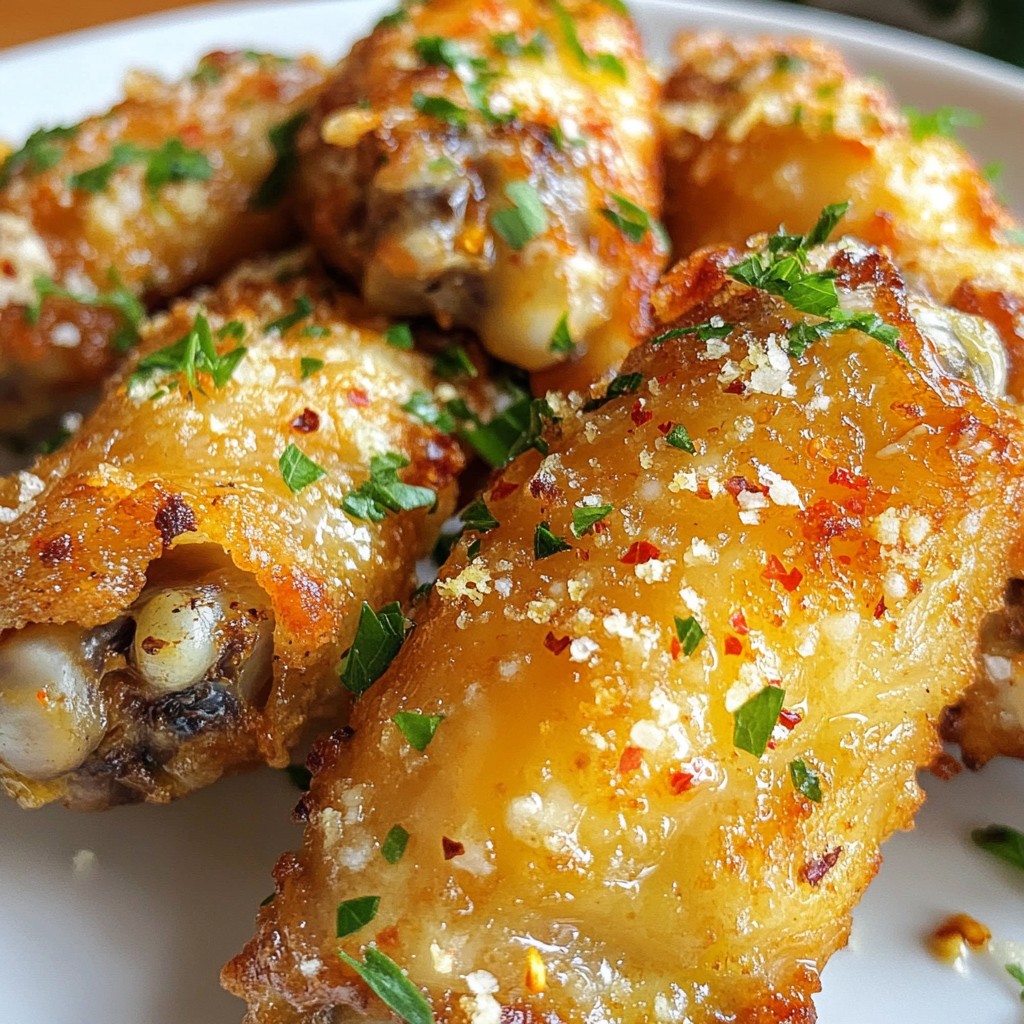 Savory Garlic Parmesan Chicken Wings Recipe Easy
