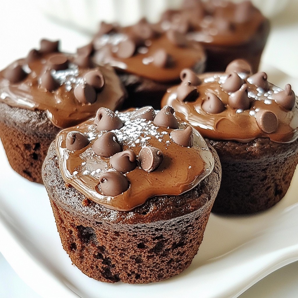 Double Chocolate Zucchini Muffins Tasty and Easy Recipe