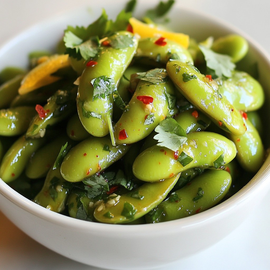 Spicy Garlic Edamame Flavorful and Easy Recipe