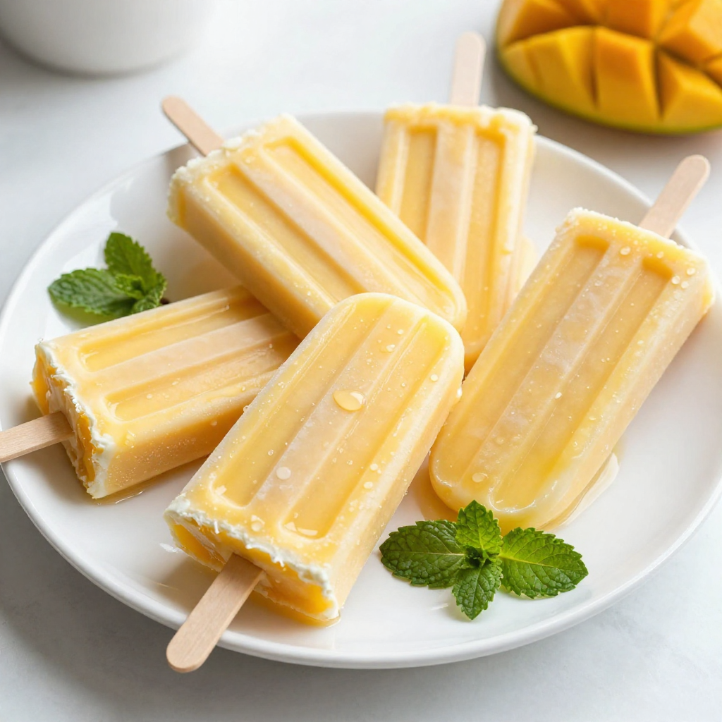 Mango Lassi Popsicles Cool and Refreshing Treat