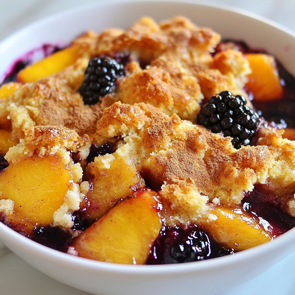 Blackberry Peach Cobbler Delightful and Easy Recipe