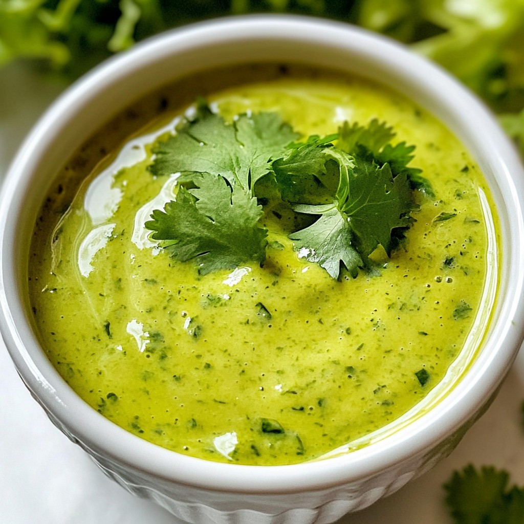 Creamy Cilantro Lime Dressing Fresh and Zesty Flavor