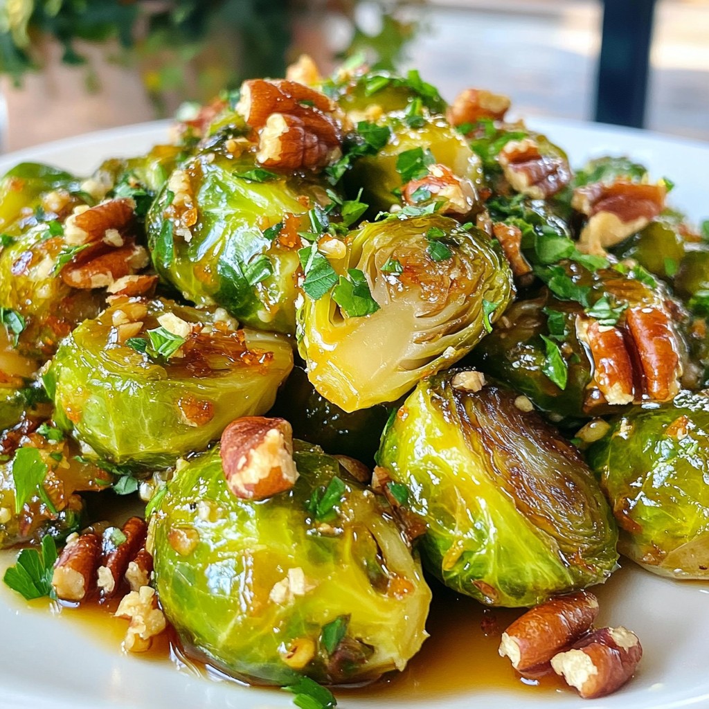 Maple Glazed Brussels Sprouts Savory and Flavorful Dish