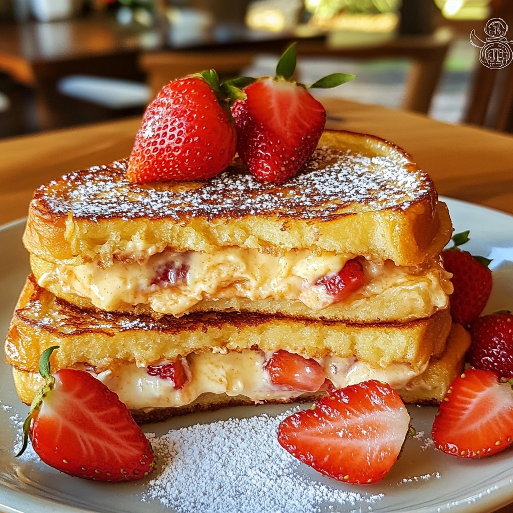 Strawberry Cheesecake French Toast Delightful Breakfast