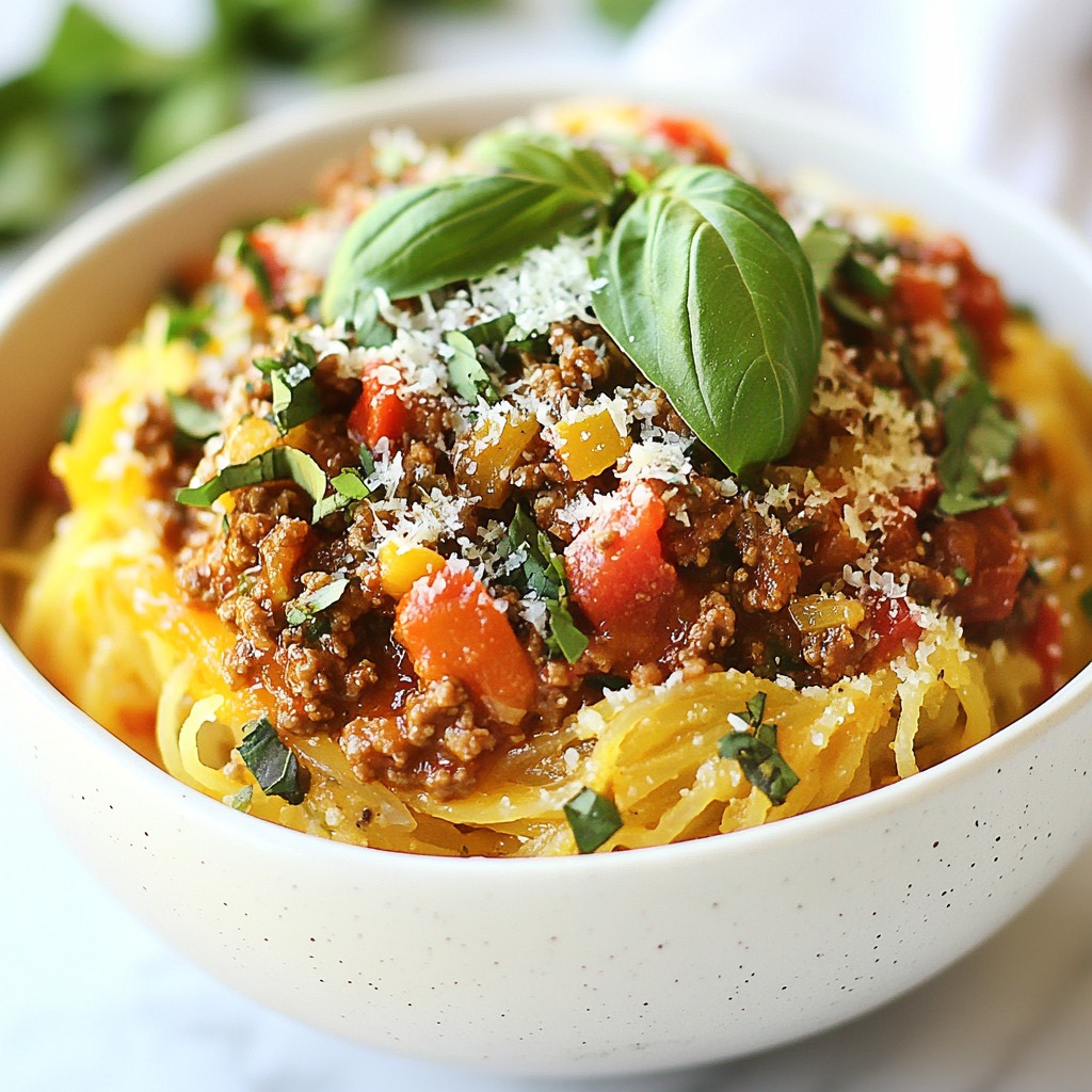 Spaghetti Squash Bolognese Flavorful and Easy Recipe