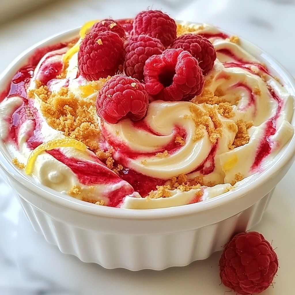 Raspberry Lemon Cheesecake Dip Delightful and Creamy