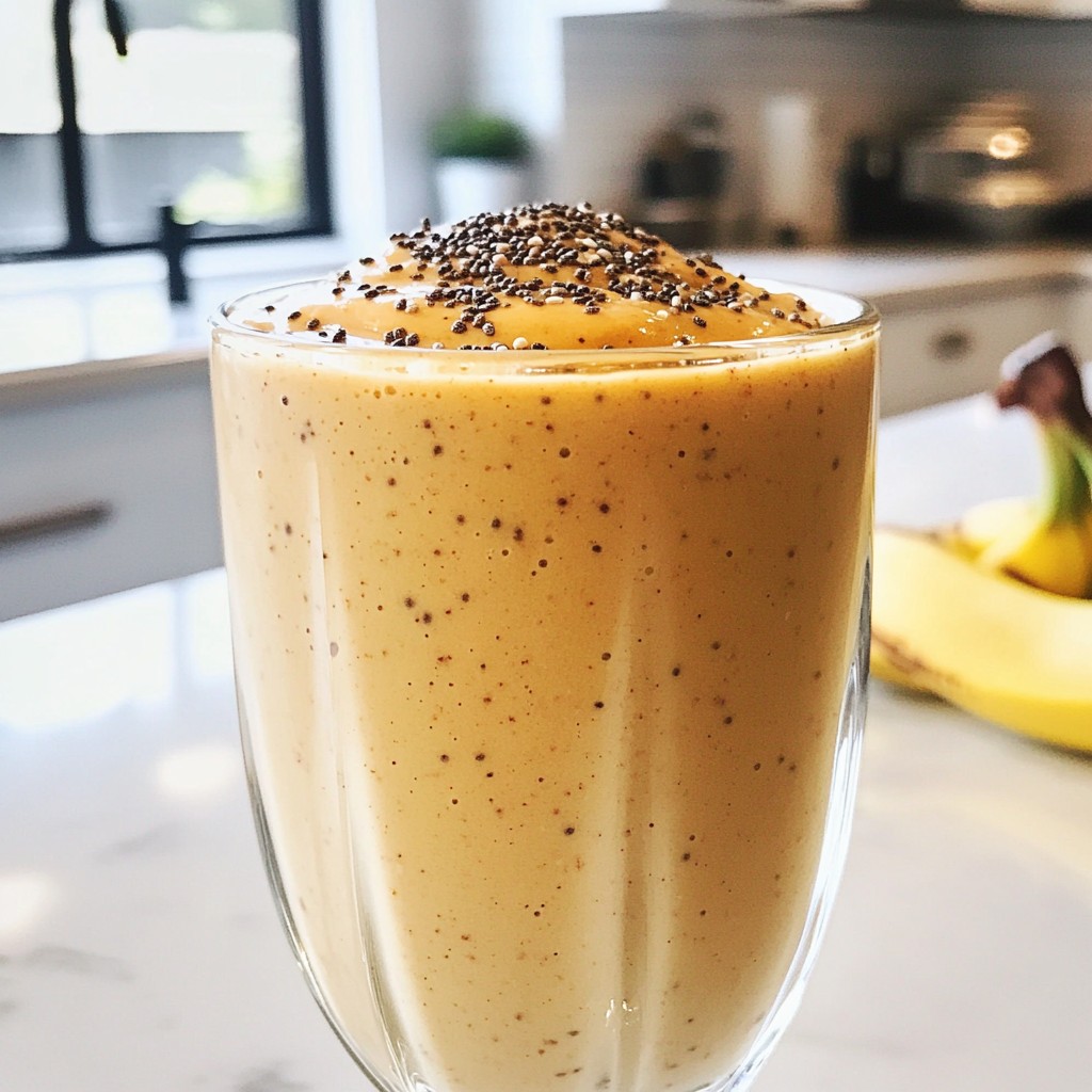 Almond Butter Banana Protein Smoothie Boost Recipe