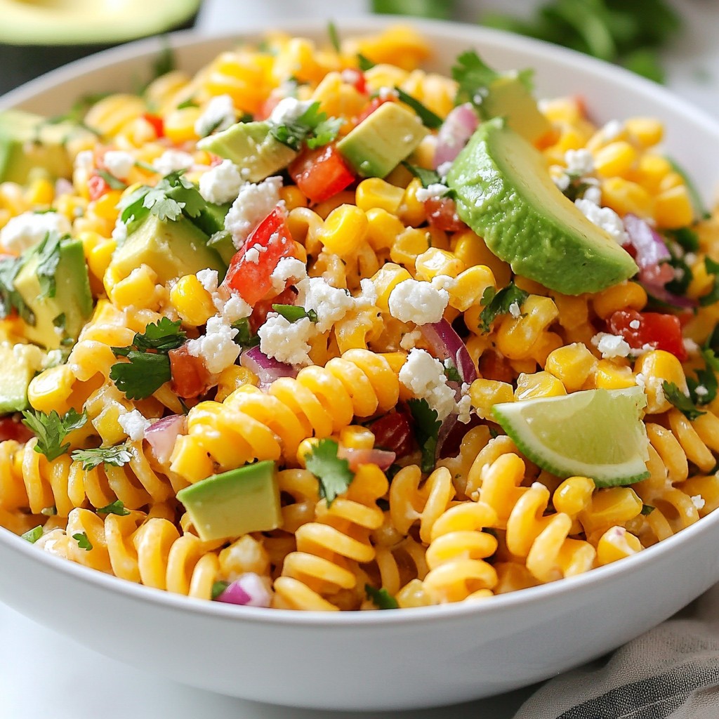 Mexican Street Corn Pasta Salad Fresh and Flavorful Meal