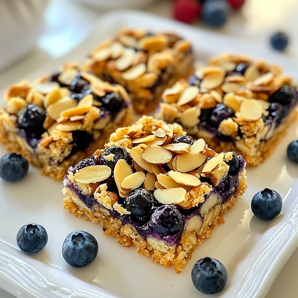 Blueberry Almond Breakfast Bars Nutritious Power Snack