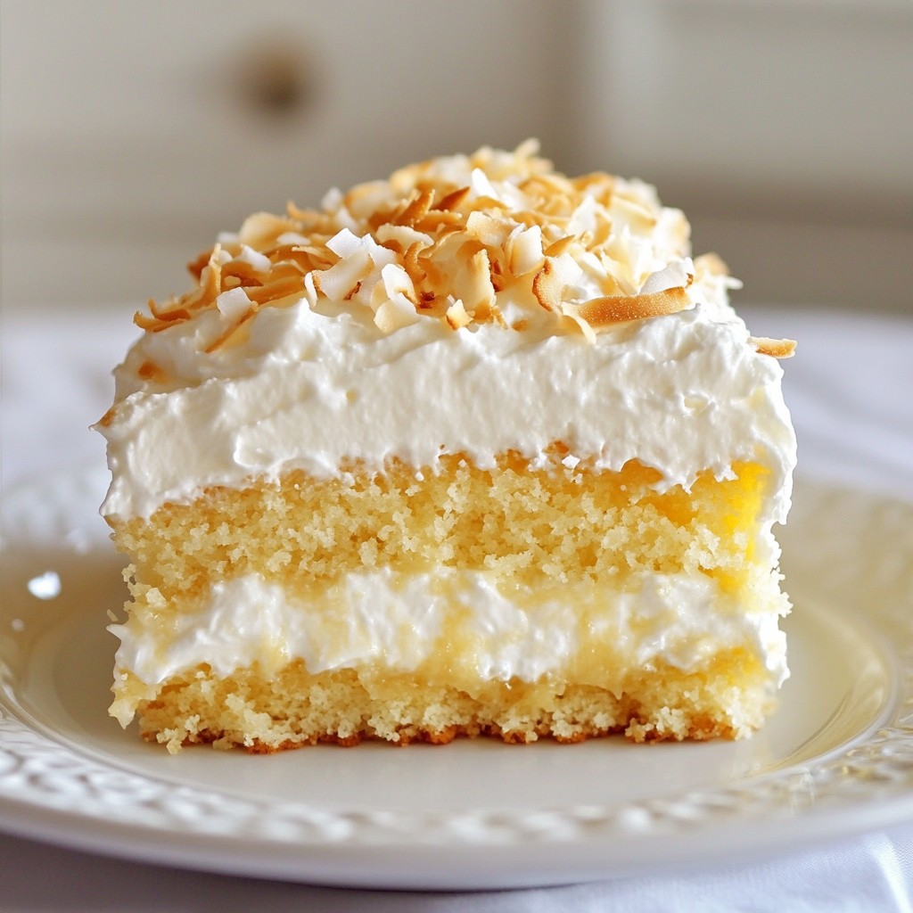 Creamy Coconut Tres Leches Cake Delightful Recipe
