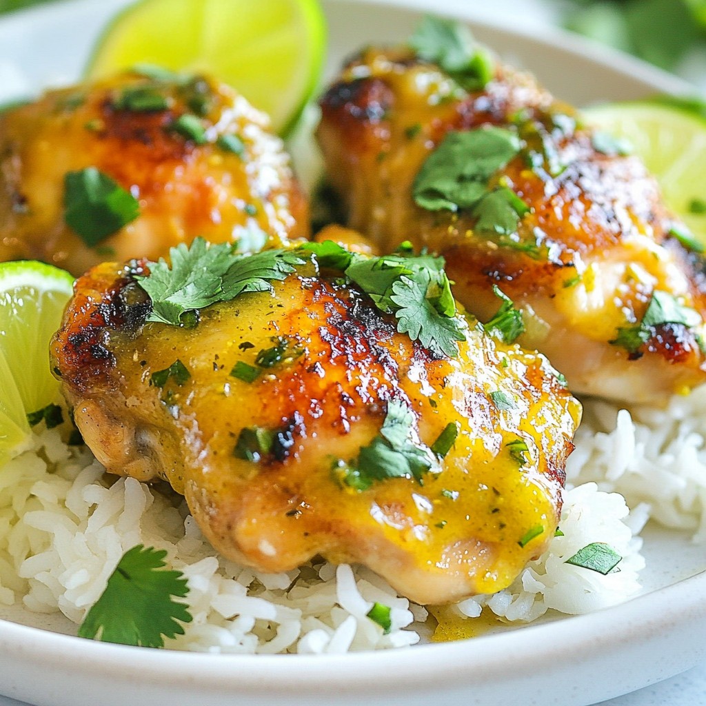 Thai Coconut Lime Chicken Flavorful Dinner Delight