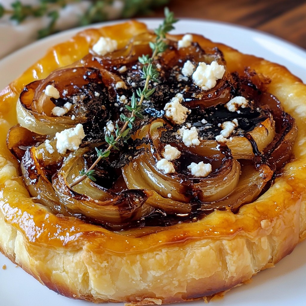 Caramelized Onion Goat Cheese Tart Savory Delight