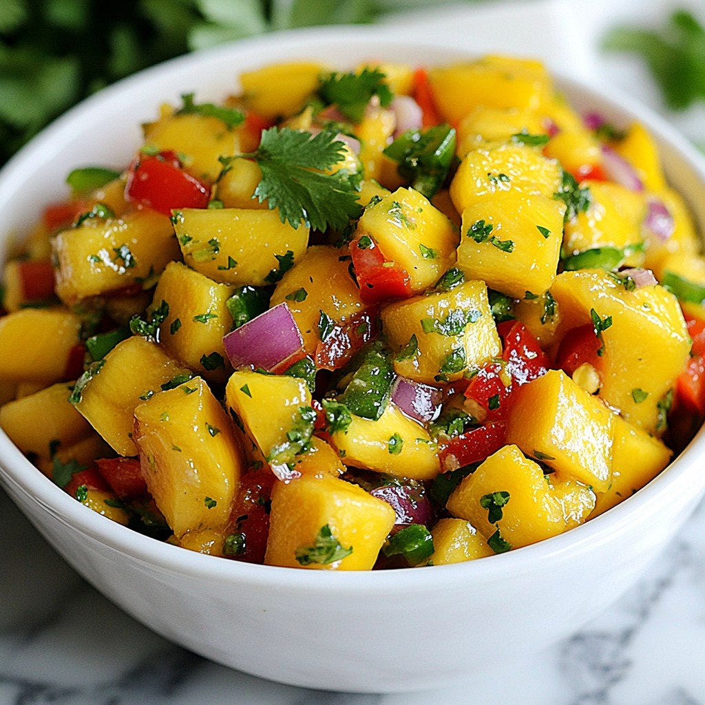 Sweet and Spicy Mango Salsa Bold Flavor Adventure