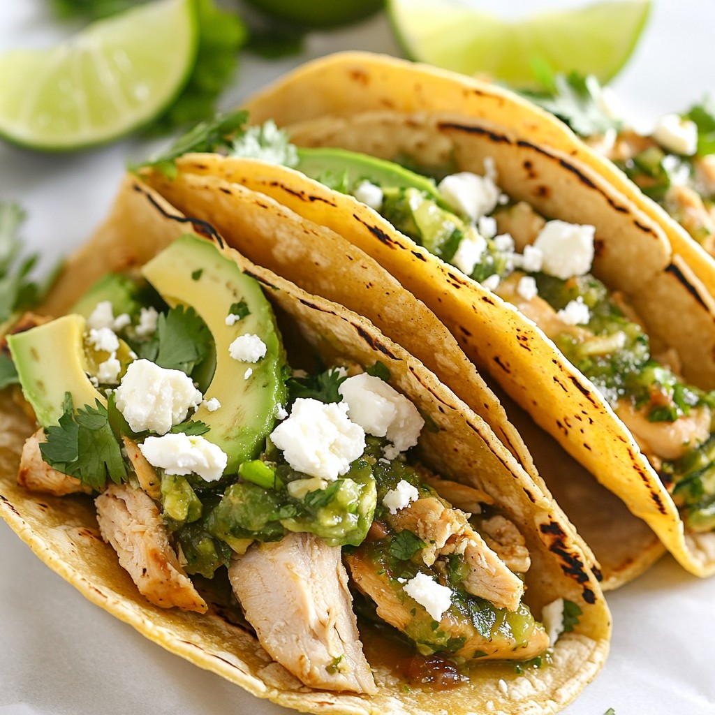 Salsa Verde Chicken Tacos Perfect for Any Meal