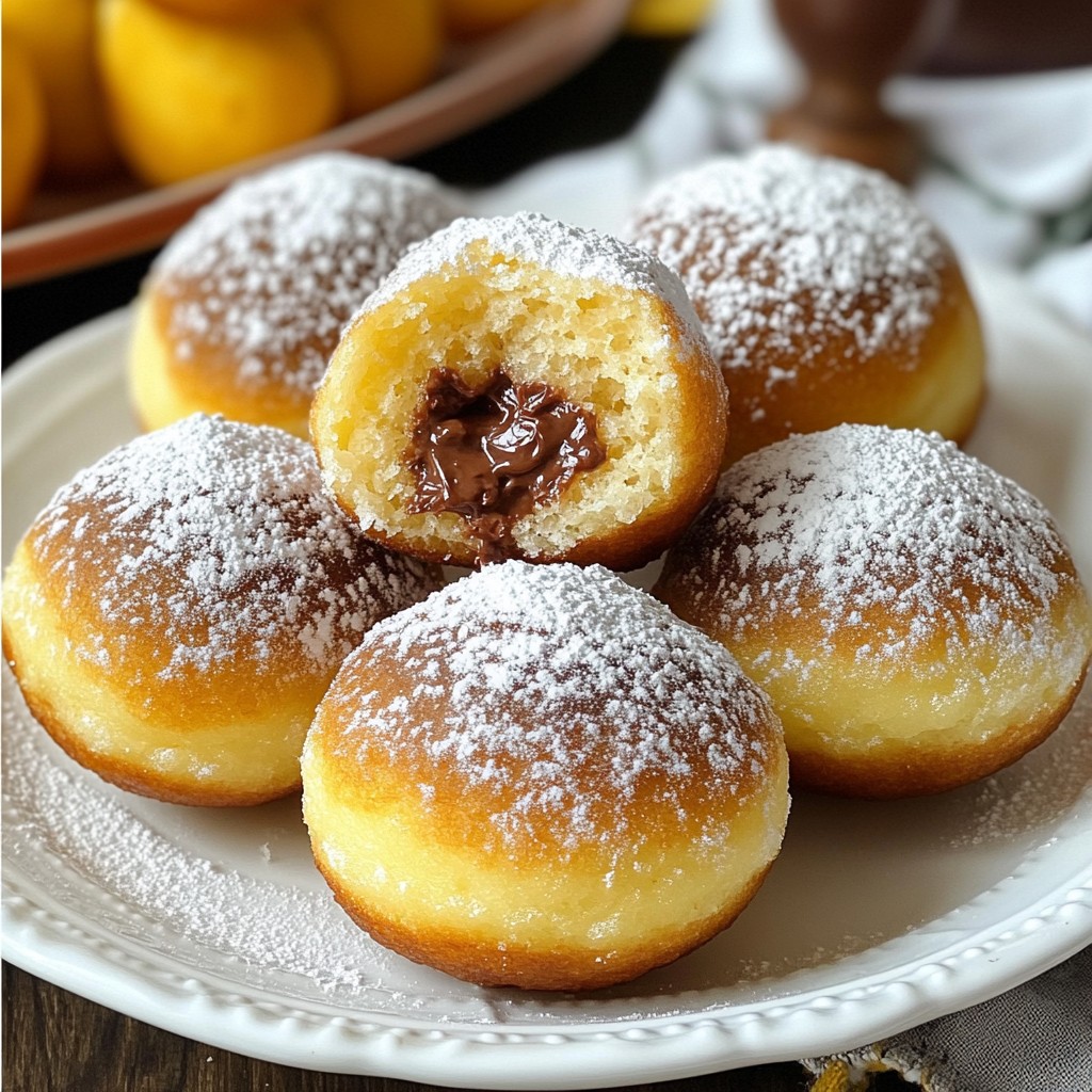 Nutella Filled Donut Holes Quick and Easy Delight